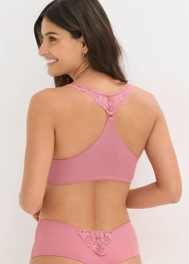 Soutien-gorge à coques en dentelle, fermeture devant • sorbet fraise • product-page.page-title-suffix