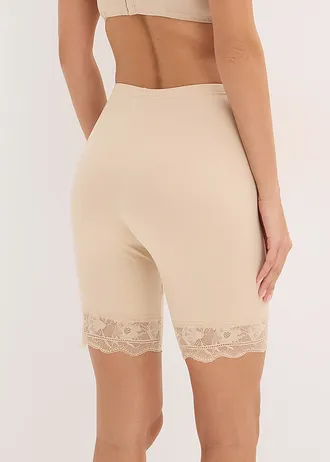 Anti-schurende biker short met verkoelend materiaal (set van 2) • donkerbeidge+krijtbeige • bonprix online shop