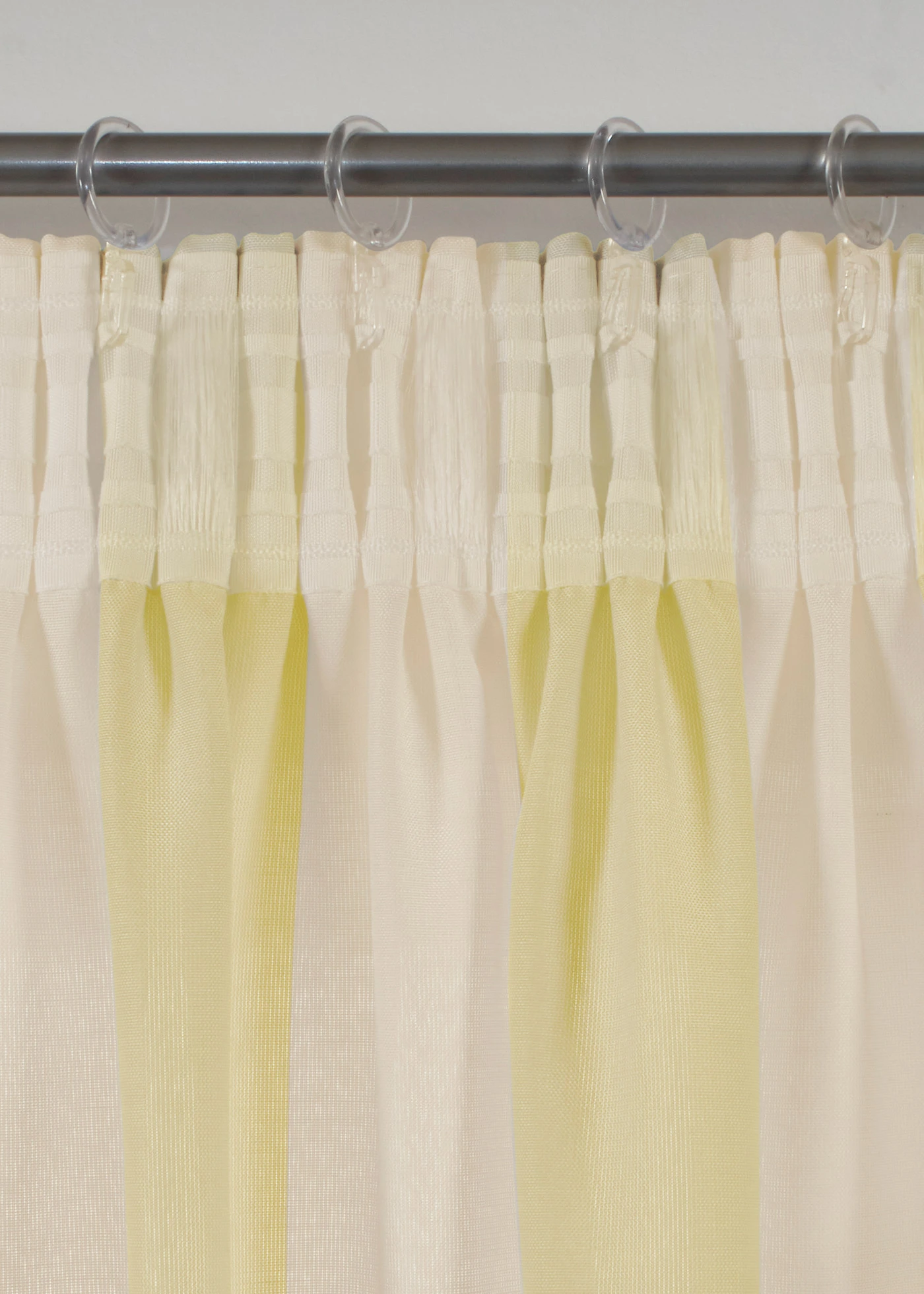 Gestreept gordijn met gerecycled polyester, ook verkrijgbaar in extra lang (1 stuk) • geel-wit • bonprix online shop