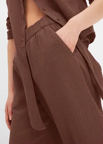 Marlene Dietrich broek van mousseline • bruin • bonprix online shop