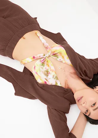 Marlene Dietrich broek van mousseline • bruin • bonprix online shop