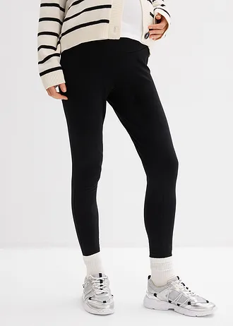 Lot de 3 leggings de grossesse en coton • noir • Boutique bonprix