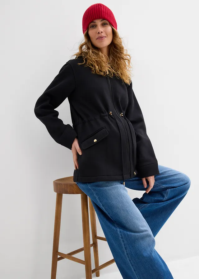 3-in-1 zwangerschaps sweatvest met baby-inzet • zwart • product-page.page-title-suffix