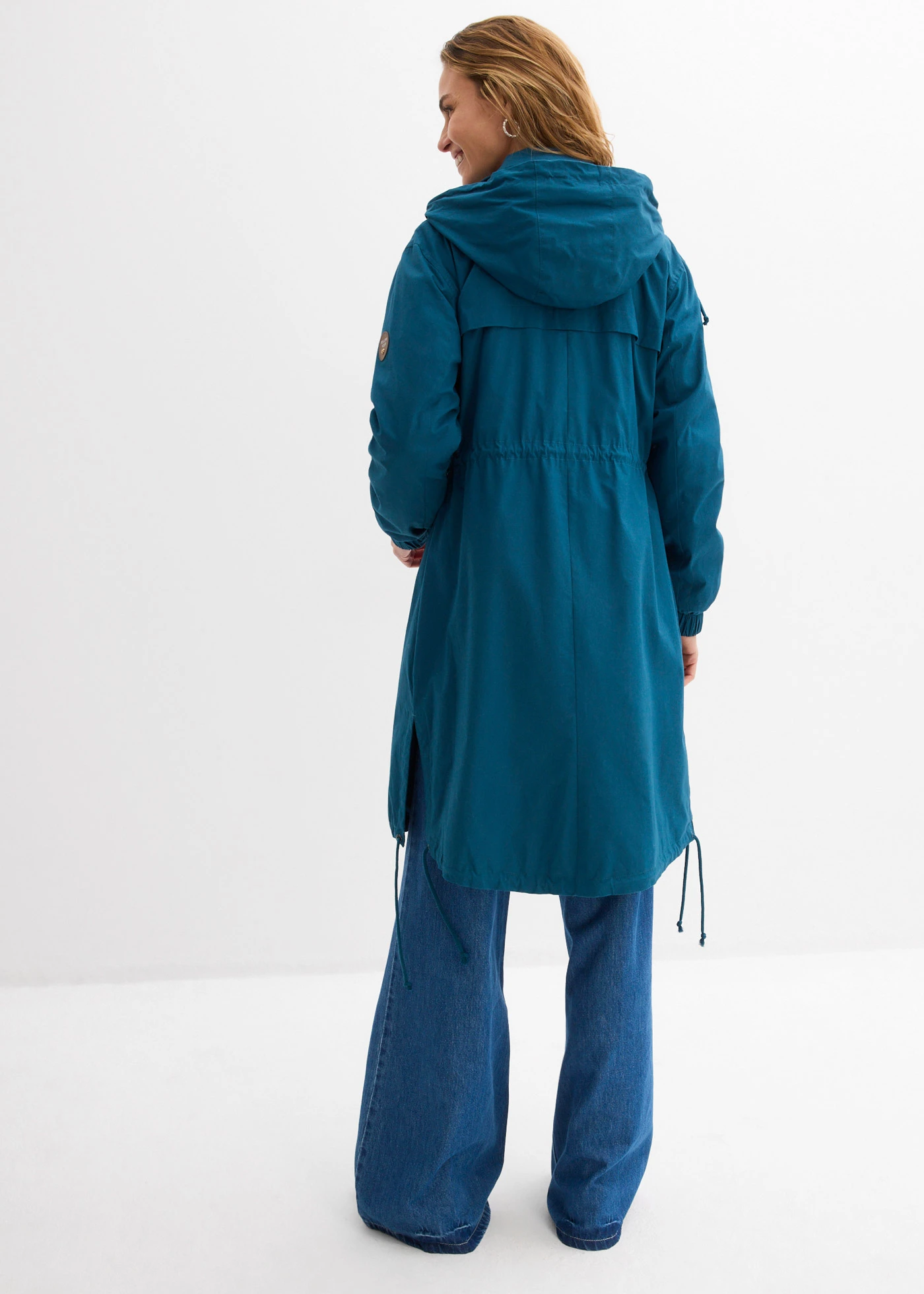 Parka ballonkabát hatalmas zsebekkel • olajkék • bonprix áruház