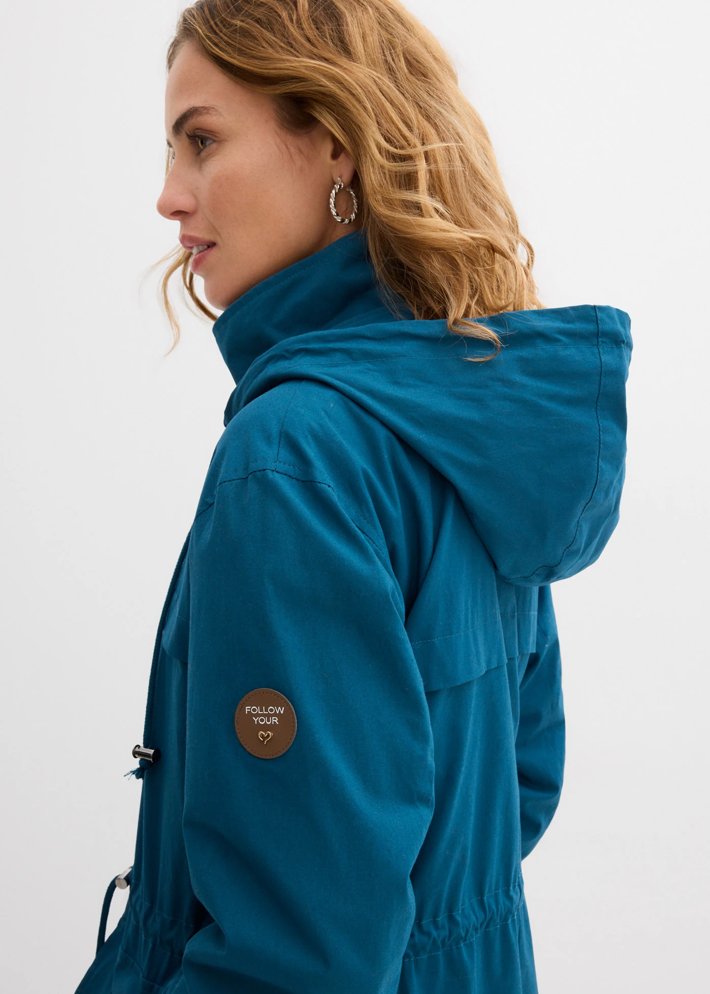 Parka-trench avec grandes poches • bleu pétrole • Boutique bonprix