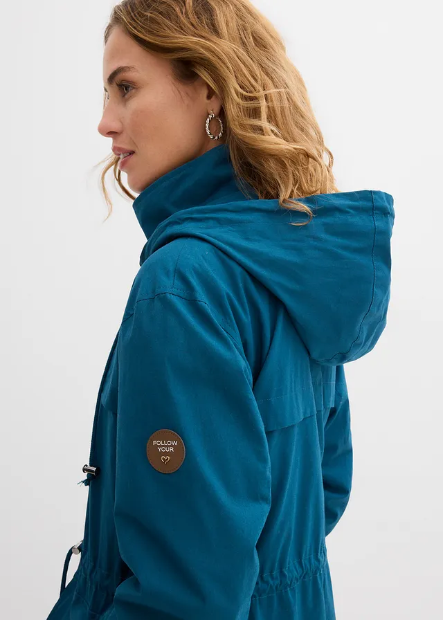 Parka-trench avec grandes poches • bleu pétrole • product-page.page-title-suffix
