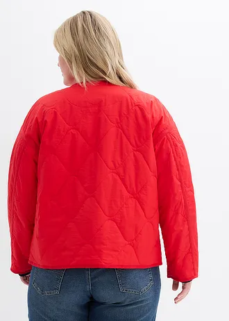 Gewatteerde jas, Kleur: aardbeirood