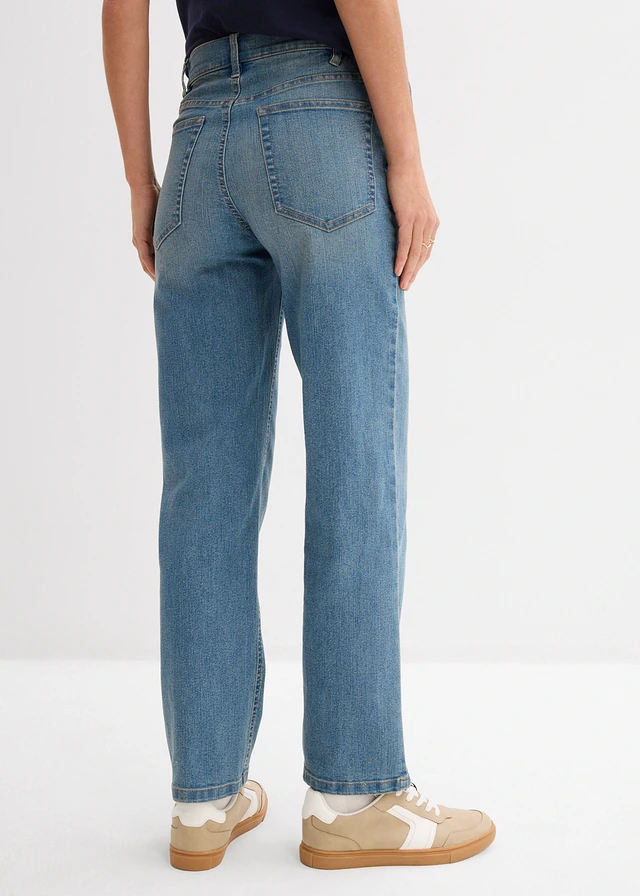 Jean pour la grossesse et après, longueur cheville, Couleur: bleu denim used