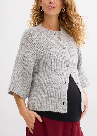 Szoptatós top bio-pamutból (2 db-os csomag) • krétabézs/fekete • bonprix áruház