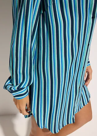 Strandblouse van soepele viscose • diepblauw gestreept • bonprix online shop