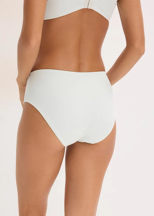 Maxislip met fijn kant (set van 2), Kleur: 2 x crèmeblauw