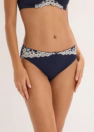 Lot de 2 slips • bleu marine+beige nacré • Boutique bonprix