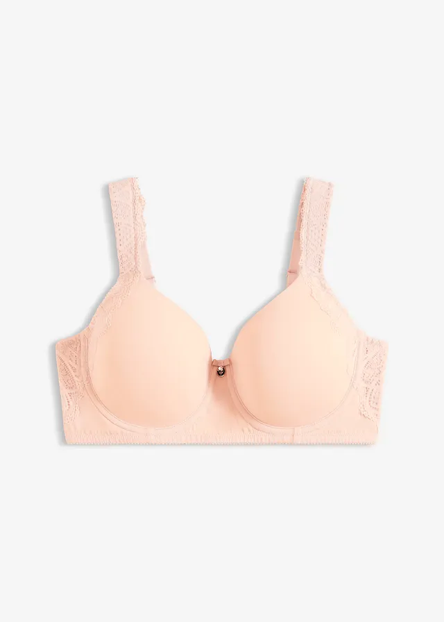 Soutien-gorge à coques et bretelles rembourrées • rose soie • Boutique bonprix