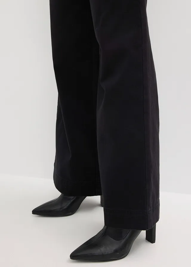 Pantalon large à pinces avec taille élastiquée • noir • product-page.page-title-suffix