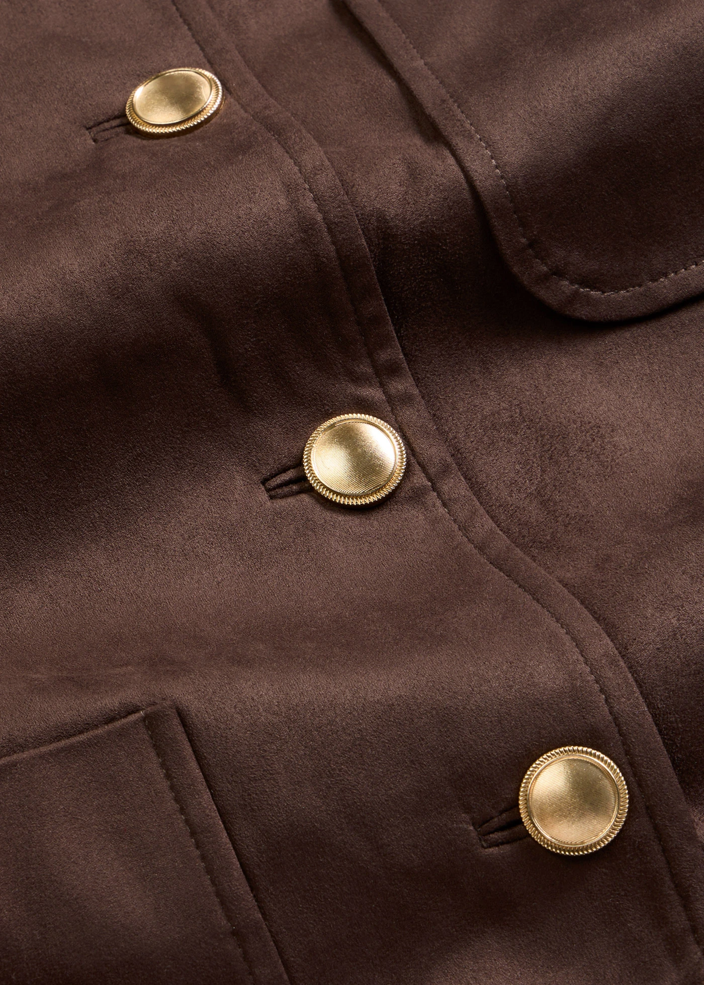 Veste en suédine • marron foncé • Boutique bonprix