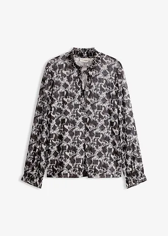 Blouse van fijn mesh