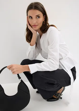 Bluză din bumbac 100% • alb • magazin bonprix