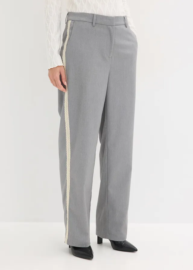 Pantalon de costume à taille confortable • gris chiné • product-page.page-title-suffix