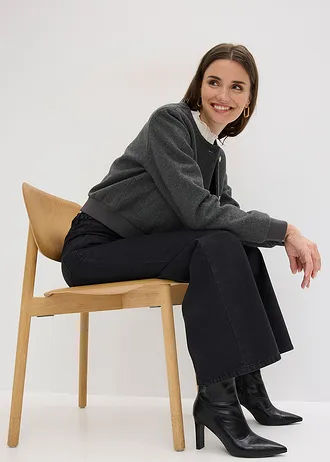 Pantaloni din twill din bumbac organic 100% • negru • magazin bonprix