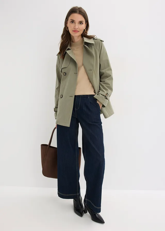 Trench court, Couleur: olive
