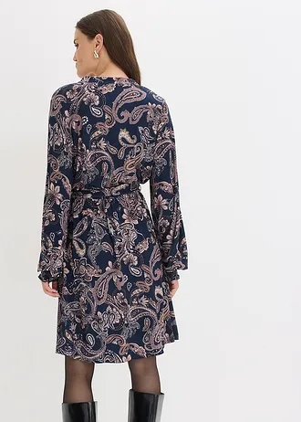 Robe en jersey • bleu foncé paisley • Boutique bonprix