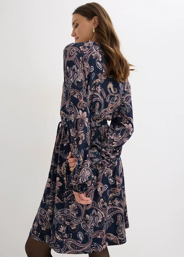 Robe en jersey • bleu foncé  paisley • product-page.page-title-suffix