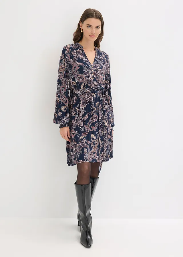 Robe en jersey • bleu foncé  paisley • product-page.page-title-suffix