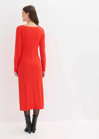 Robe cintrée en jersey viscose • fraise • Boutique bonprix