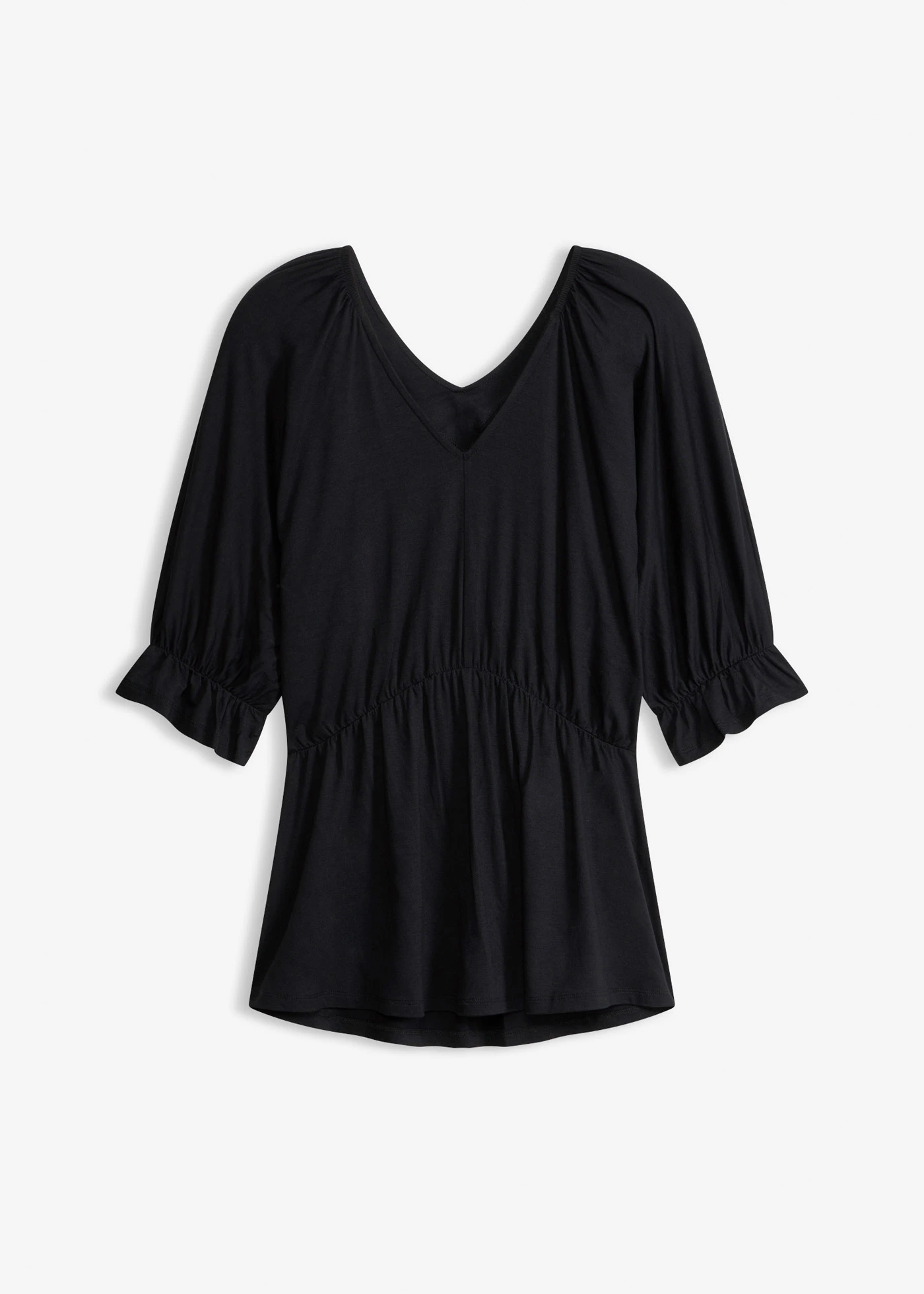 Shirt tuniek in een viscosemix • zwart • bonprix online shop