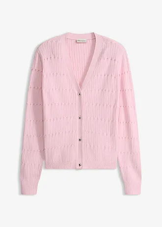 Gilet en fine maille de viscose mélangée