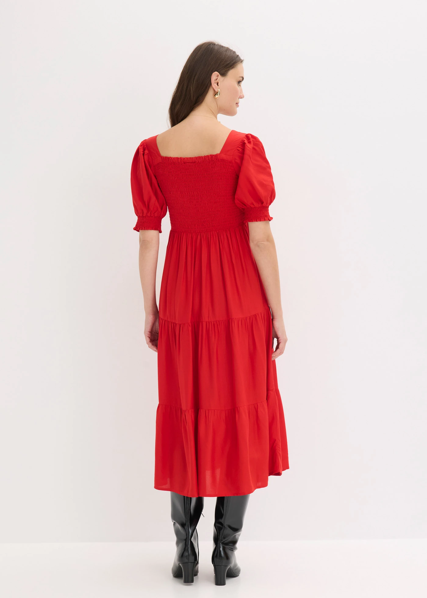 Robe midi imprimée • fraise • Boutique bonprix