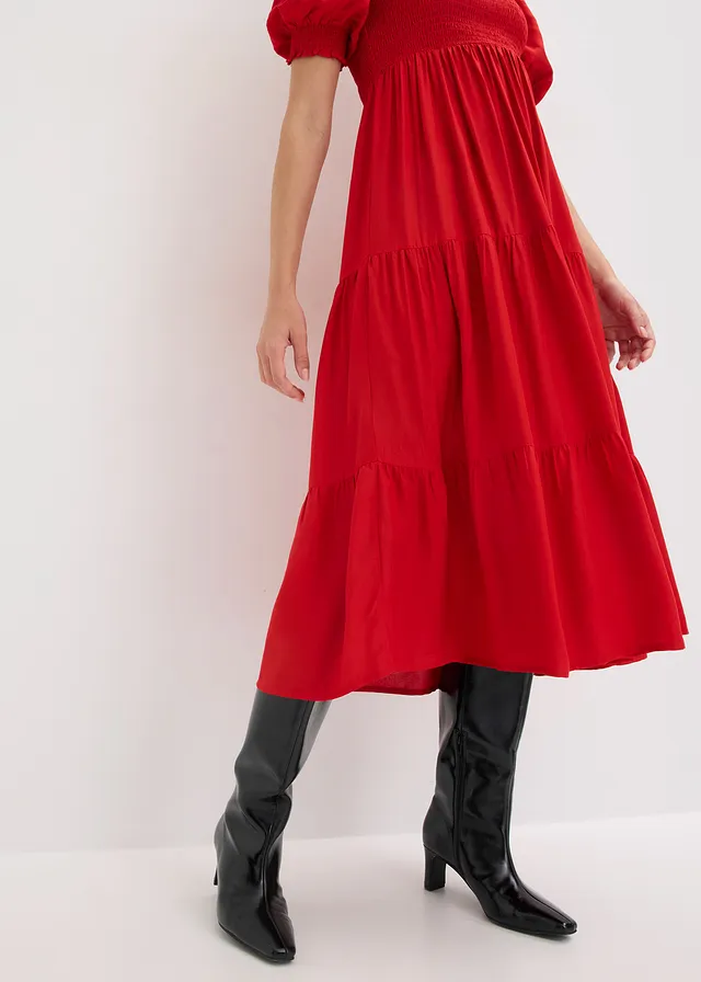 Robe midi imprimée • fraise • product-page.page-title-suffix