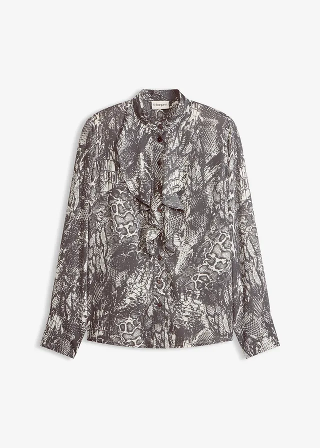 Chiffon blouse met volants