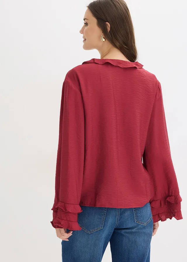 Tunique en fine viscose mélangée • rouge • product-page.page-title-suffix