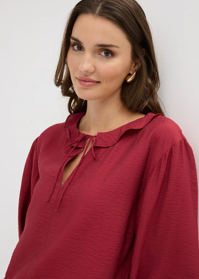 Tunique en fine viscose mélangée • rouge • product-page.page-title-suffix
