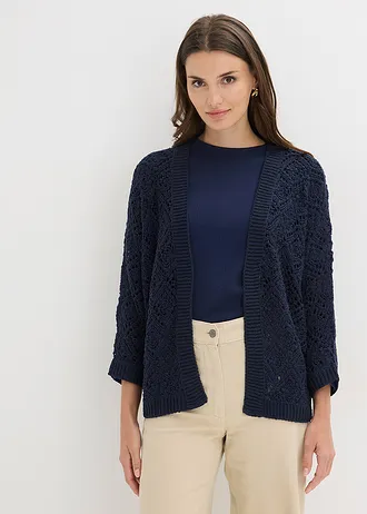 Ajour vest, Kleur: donkerblauw