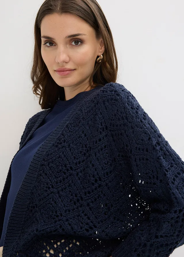 Ajour vest • donkerblauw • product-page.page-title-suffix