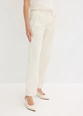 Pantalon 100% coton • ecru • Boutique bonprix
