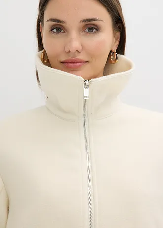 Gevoerde oversized jas • wolwit • bonprix online shop