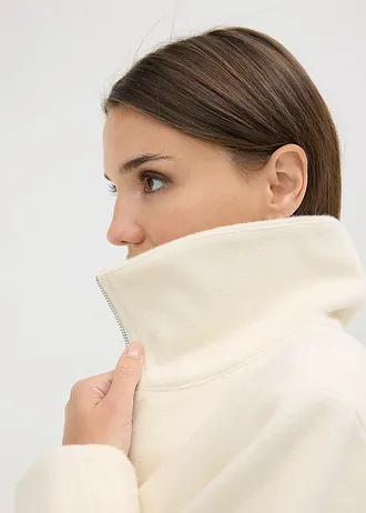 Gevoerde oversized jas • wolwit • bonprix online shop