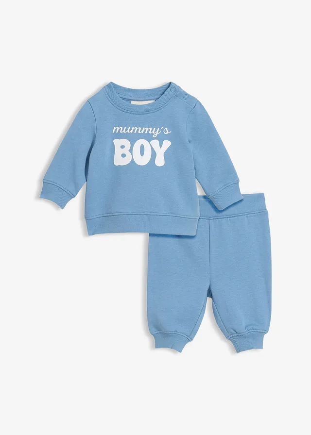 Sweater en broek van puur biologisch katoen (2-dlg. set)