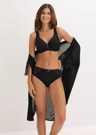 Chilot maxi cu dantelă delicată • negru • magazin bonprix