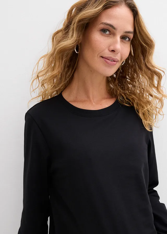 2-in-1 zwangerschapsshirt / voedingsshirt met biologisch katoen • zwart • product-page.page-title-suffix