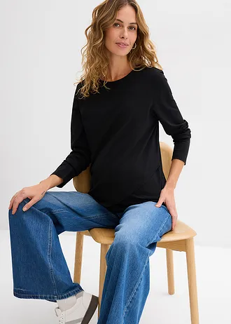 T-shirt de grossesse et d’allaitement • noir • Boutique bonprix
