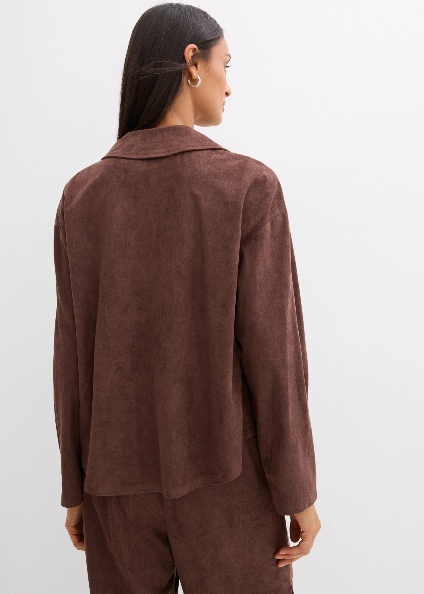 Bomber van imitatiesuède • bruin • bonprix online shop