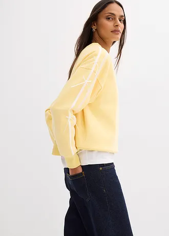 Sweat oversize et doux • jaune clair-écru • Boutique bonprix