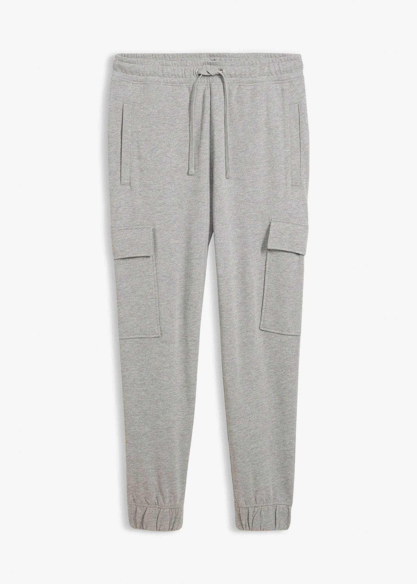 Pantaloni de jogging cu buzunare cargo, Loose Fit • gri deschis melanj • magazin bonprix