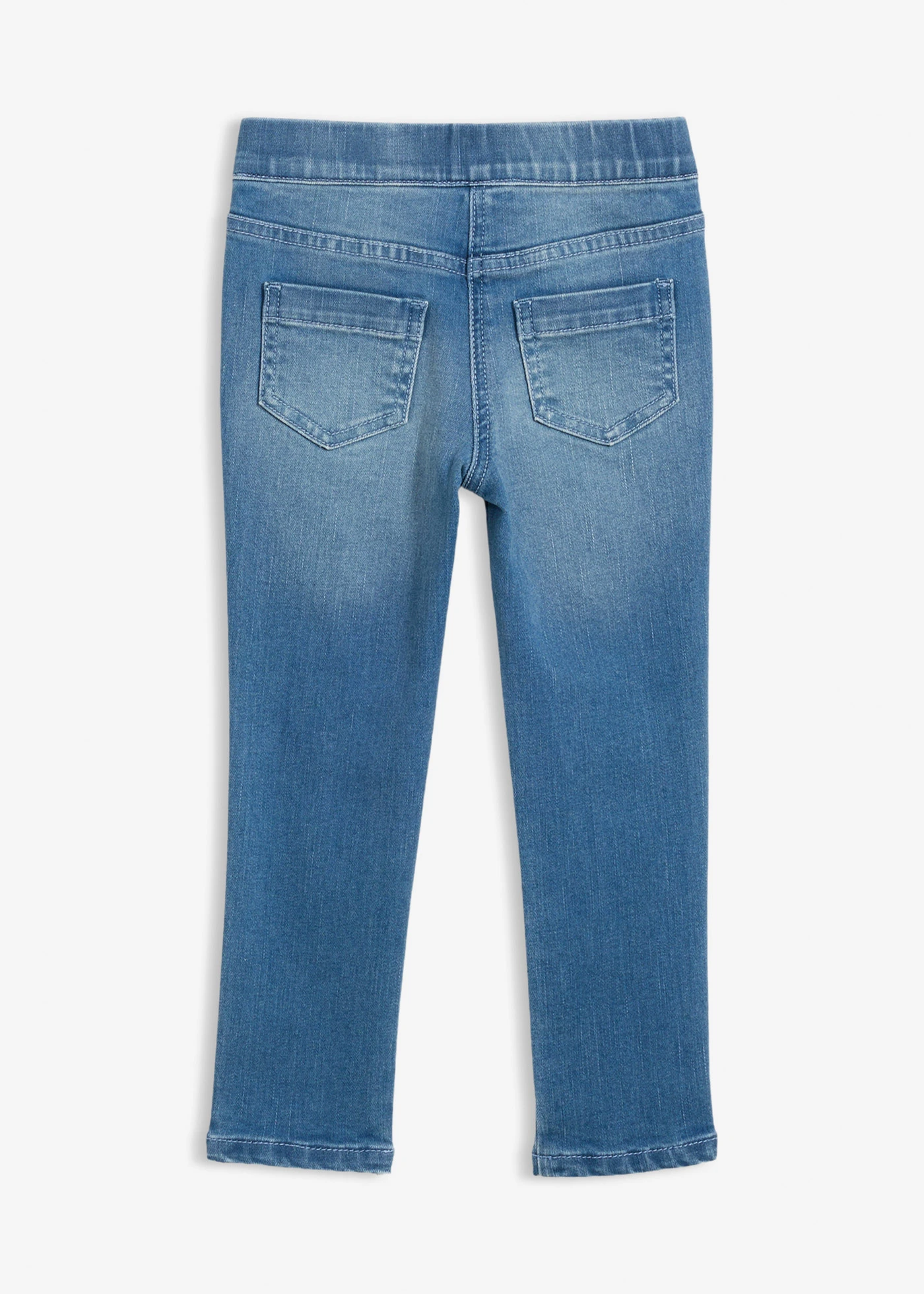Jegging mid waist super strech met comfortband • middelblauw denim • bonprix online shop