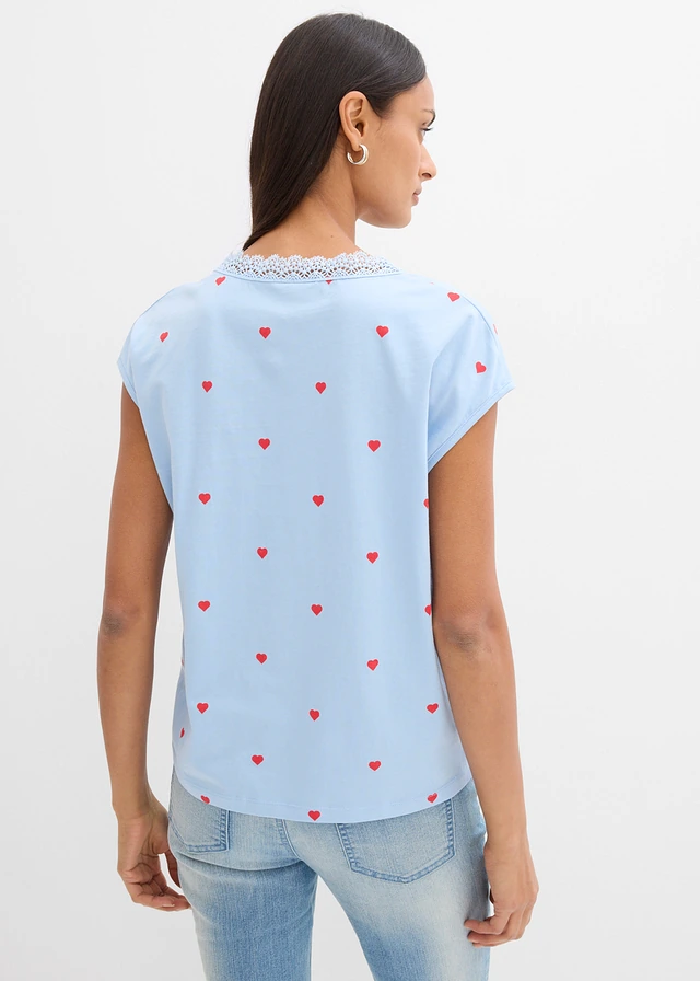 T-shirt 100% coton • bleu clair imprimé • product-page.page-title-suffix