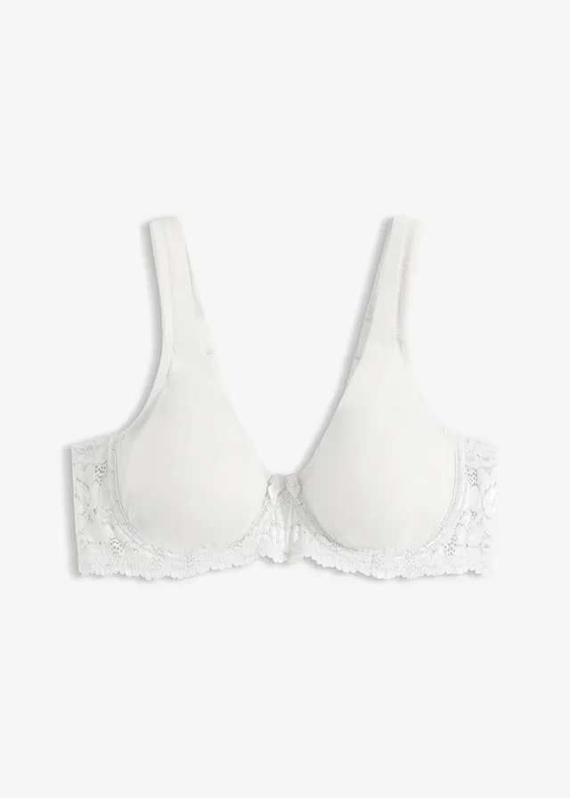 Soutien-gorge moulé à bretelles rembourrées • bleu-crème • Boutique bonprix